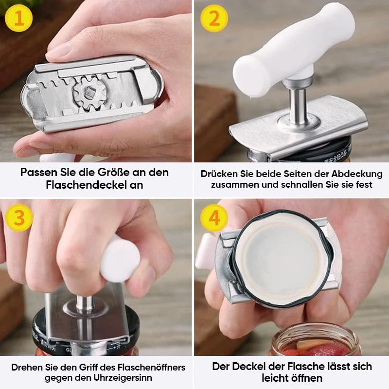 Size-adjustable can opener made of stainless steel | Stornfield