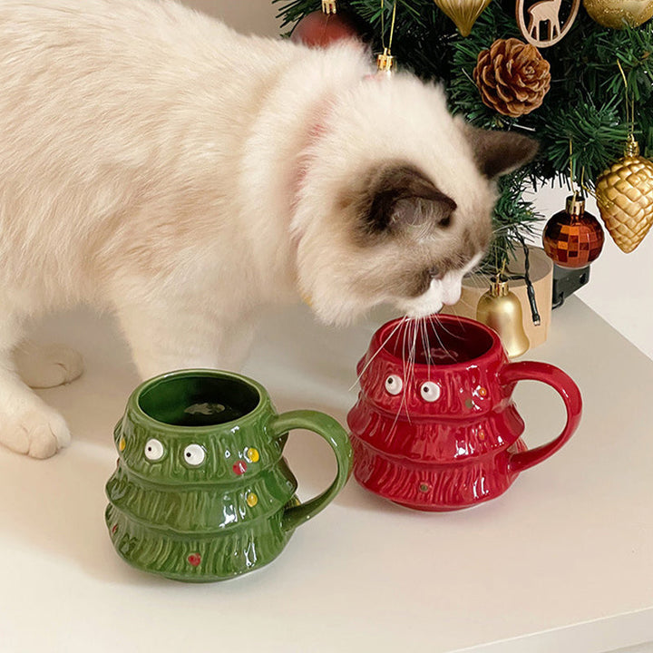 Creative Big Eyes Christmas Tree Mug | Stornfield