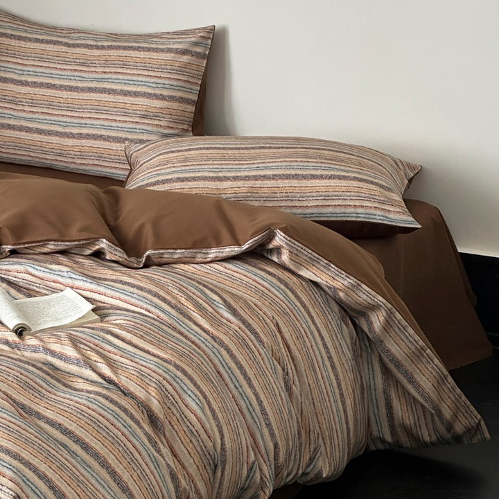 Cotton bedding set, 100s long-staple cotton, brushed