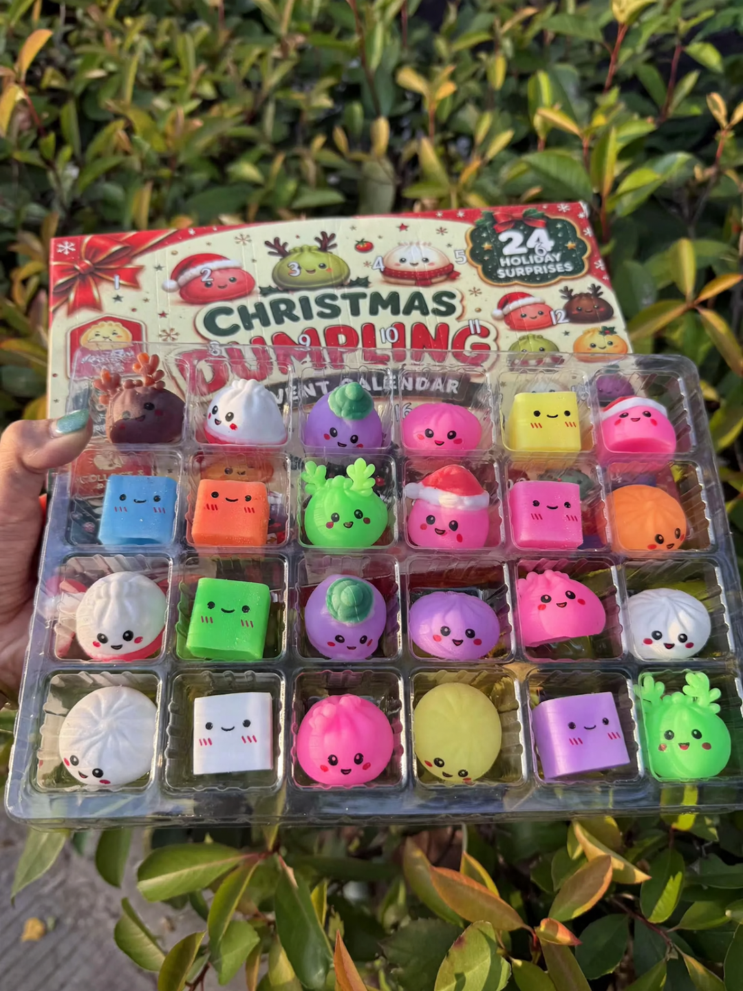 Christmas Advent Calendar with 24 Squeeze Toys