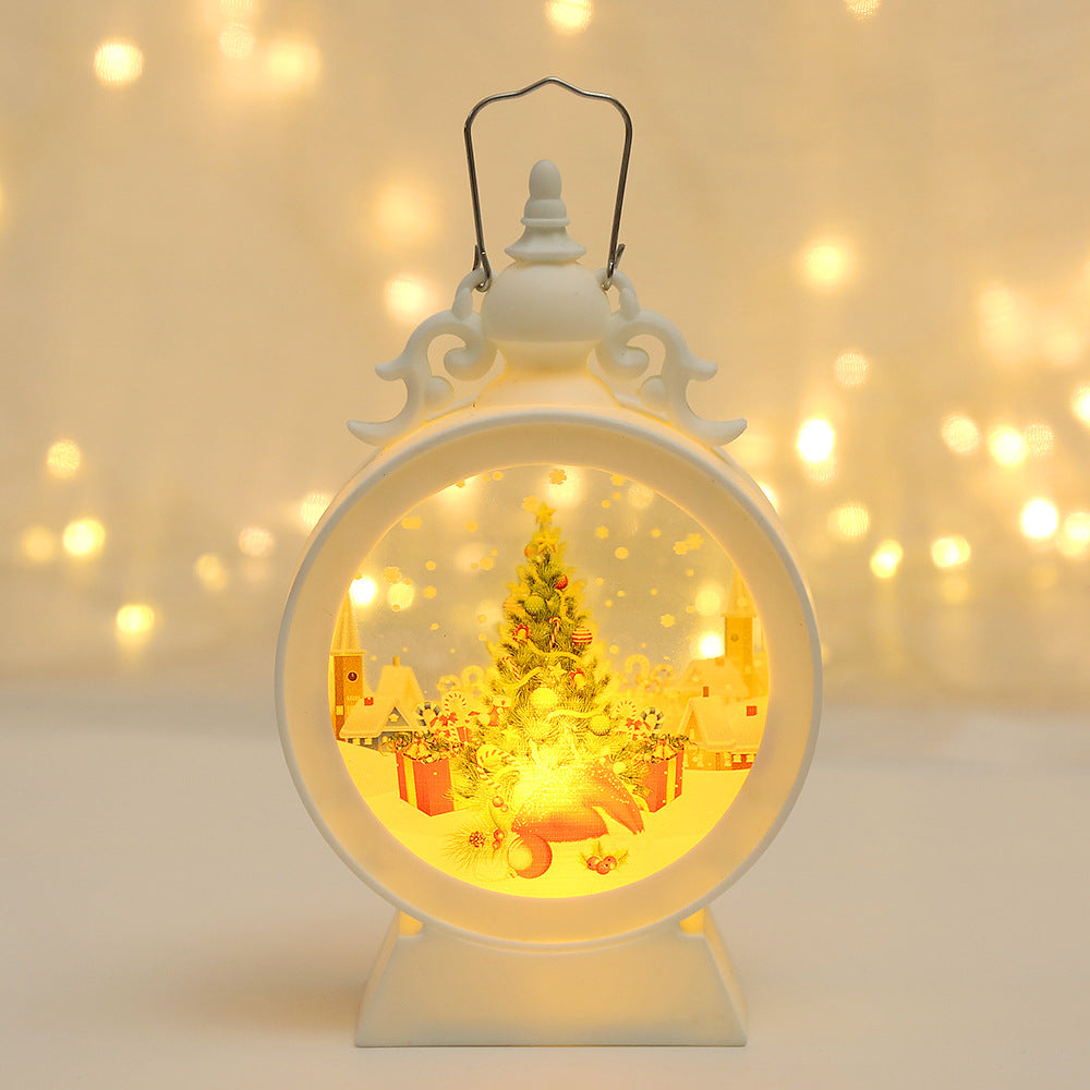 Decorative LED Lantern with Christmas motif