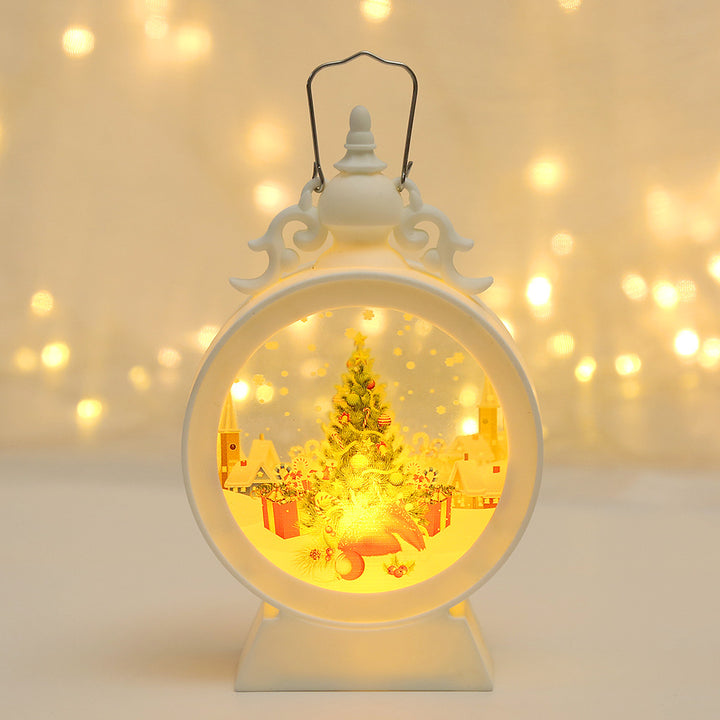 Decorative LED Lantern with Christmas motif