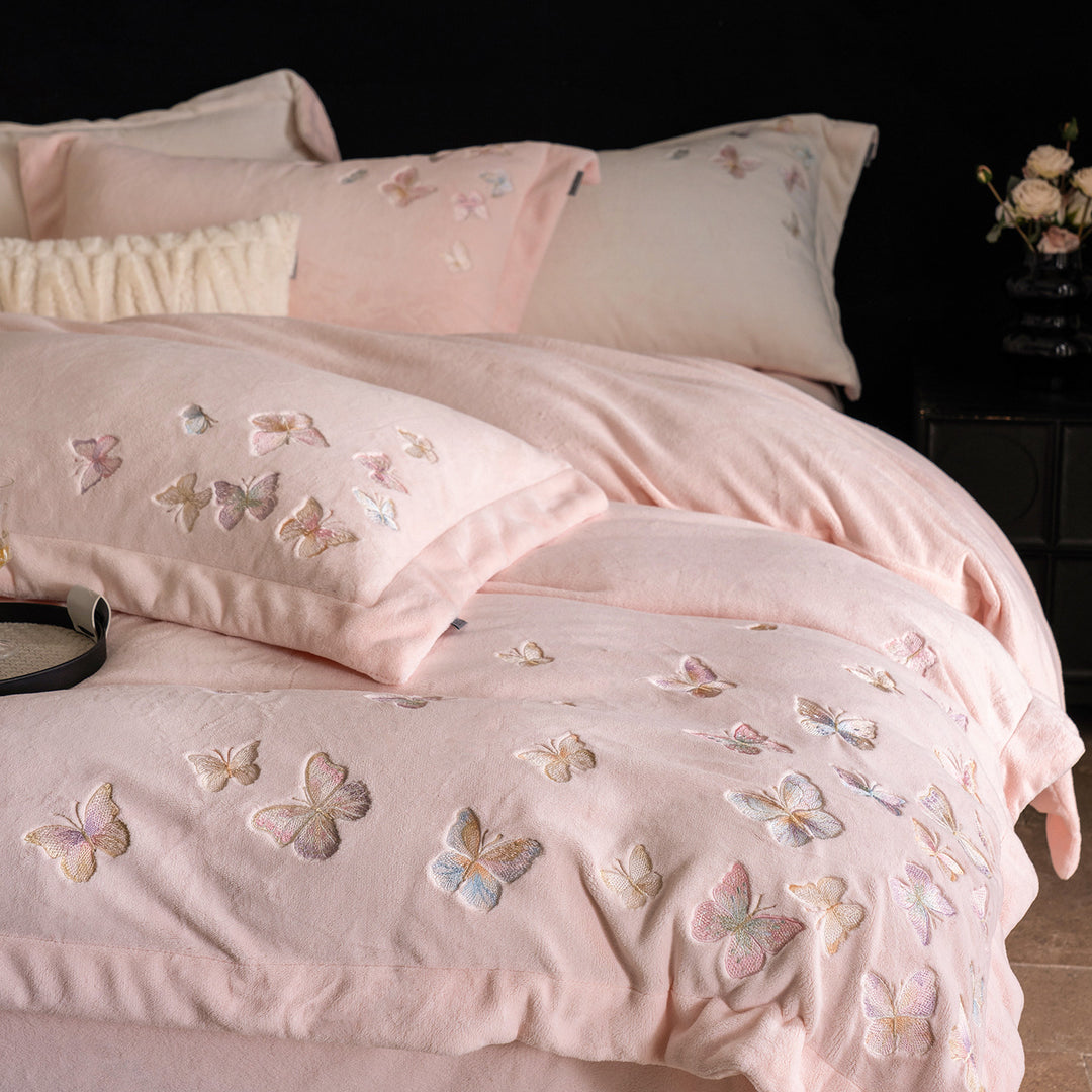 Milk fiber bedding set, 4-piece, winter