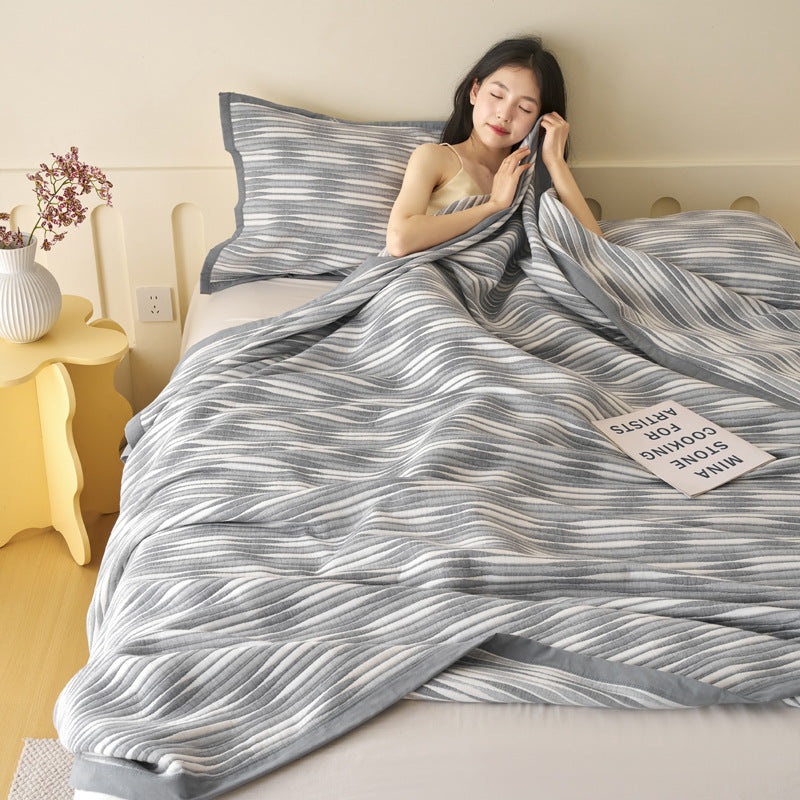Nordic Style Cotton Gauze Blanket