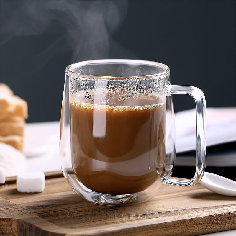 Handmade DouStornfielde Thermal Insulated Glass Mug | Stornfield