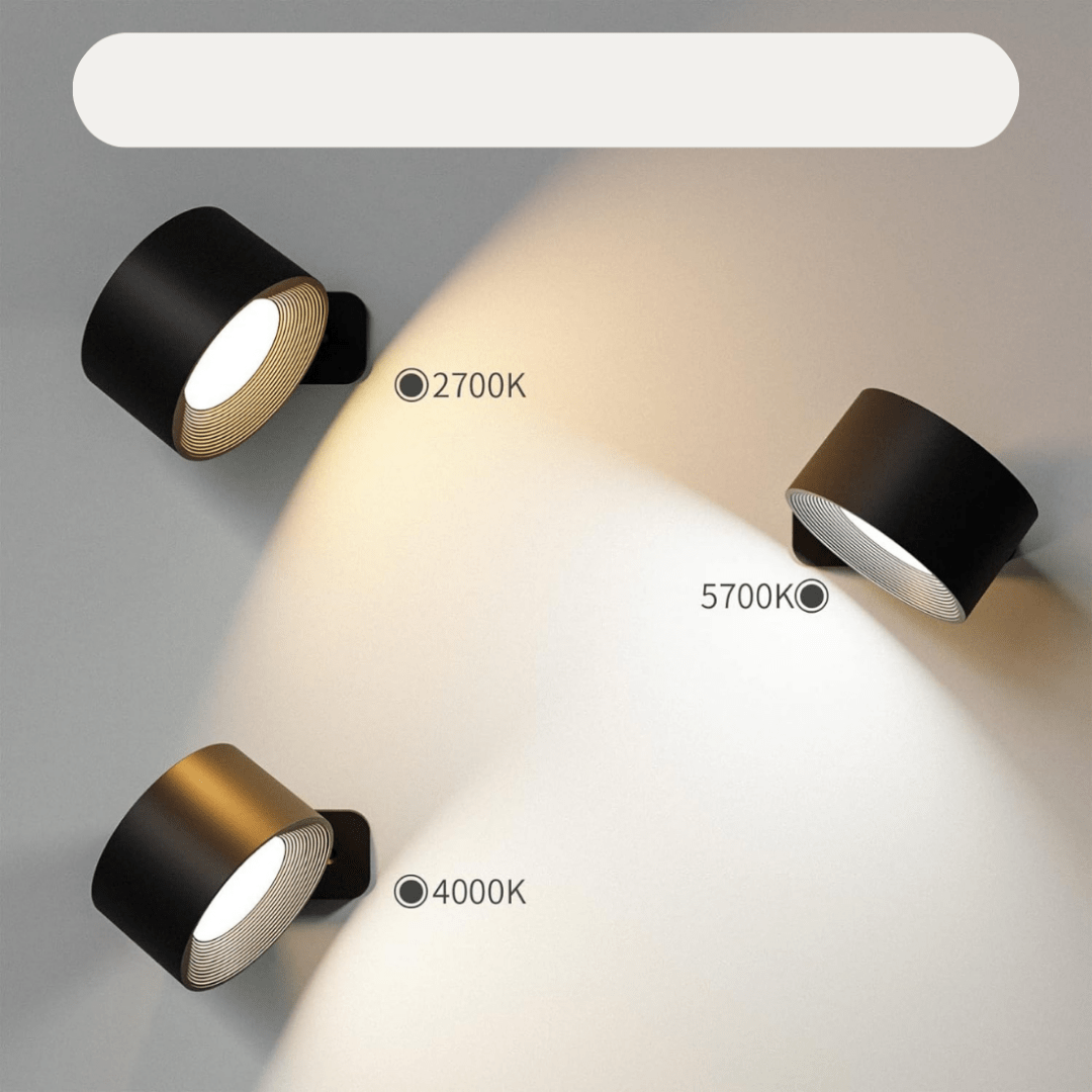 Stornfield | FlexiLamp – 360° Rechargeable Cordless Wall Lamp