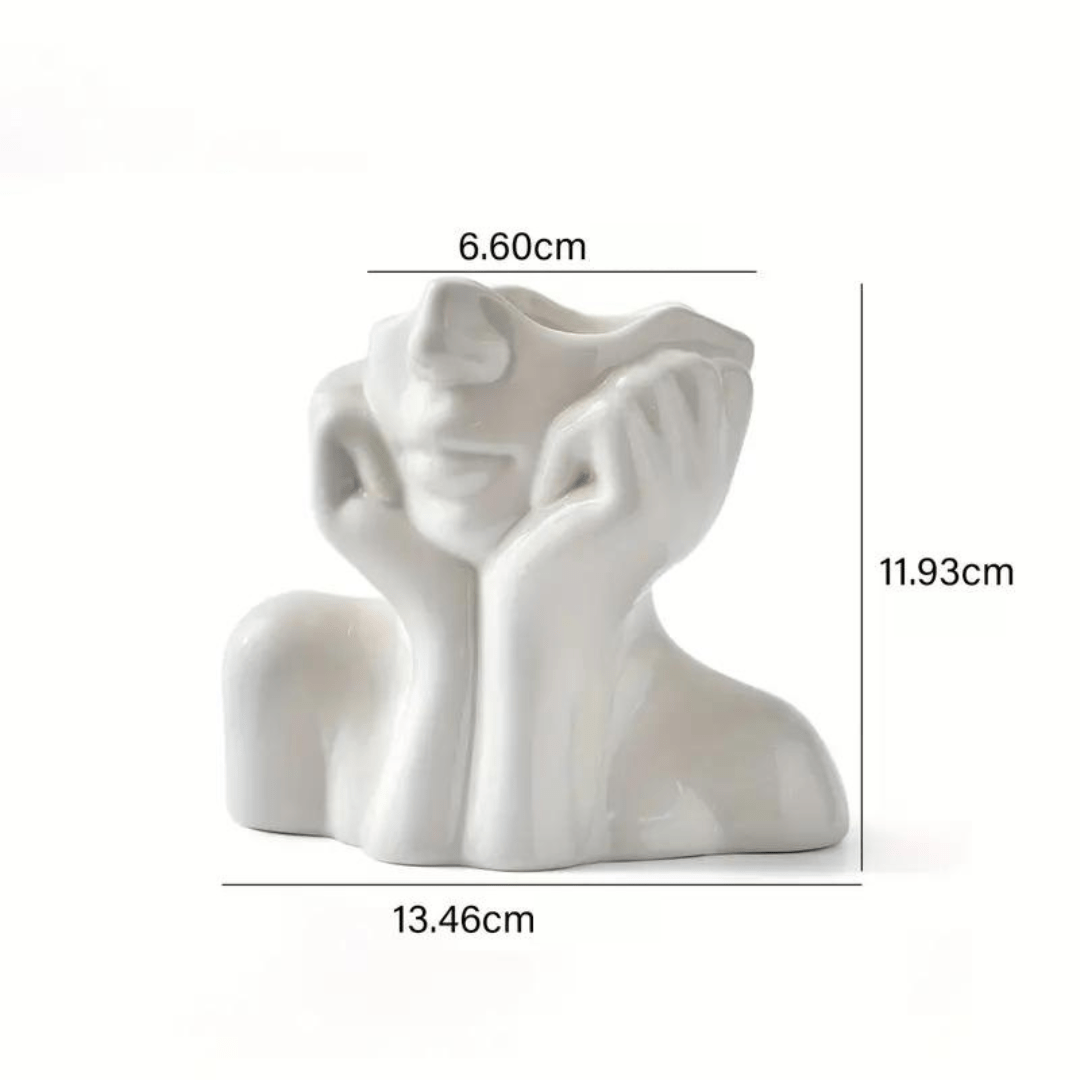 "Unique and Modern Ceramic Vase, Decorative Flower Vase for Living Room and Office" | Stornfield