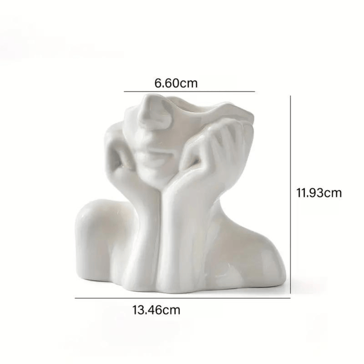 "Unique and Modern Ceramic Vase, Decorative Flower Vase for Living Room and Office" | Stornfield