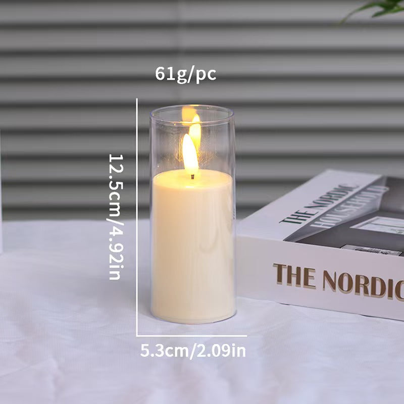 LED electronic candle for atmospheric lighting