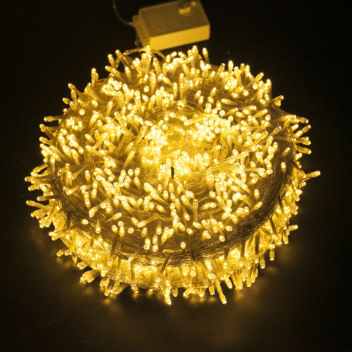 LED string lights with star and moon motifs