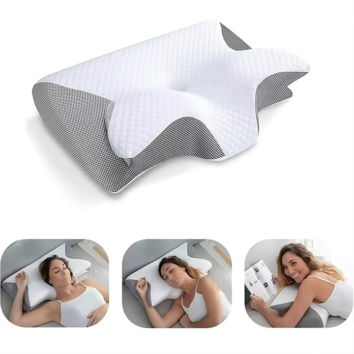 RelaxNek Ergonomic Memory Foam Pillow – Support for Neck and Back | Stornfield