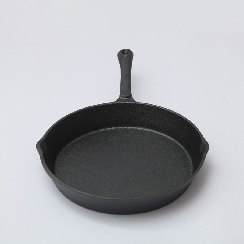 Cast iron pan, flat bottom