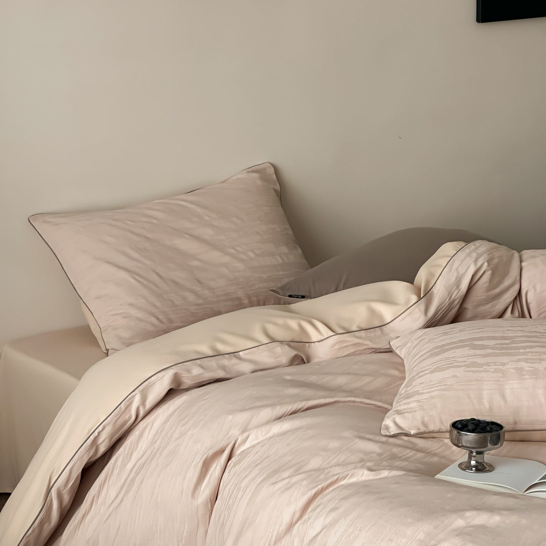 Long-staple cotton bedding set, 4-piece