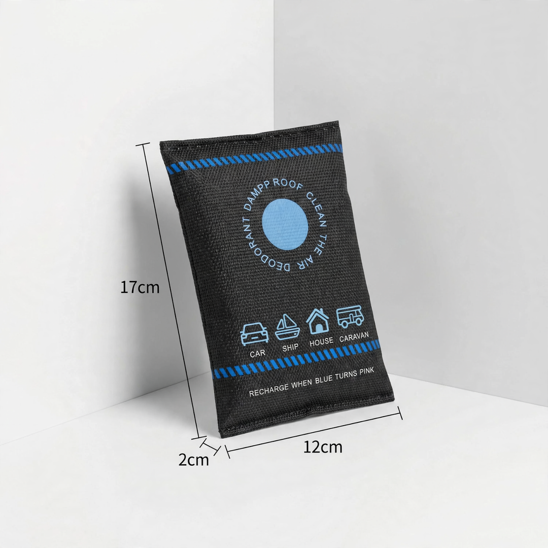 Silica gel moisture absorber for humidity control