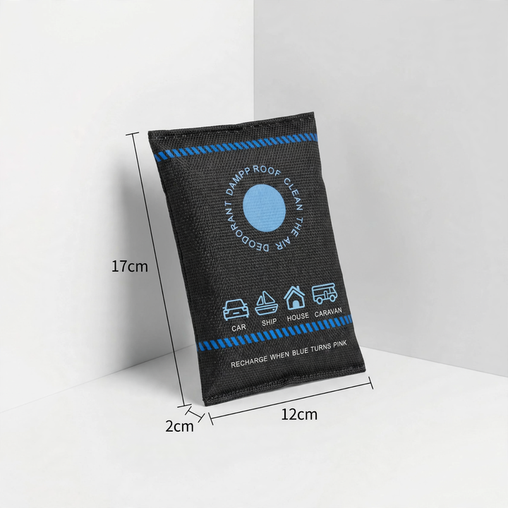 Silica gel moisture absorber for humidity control