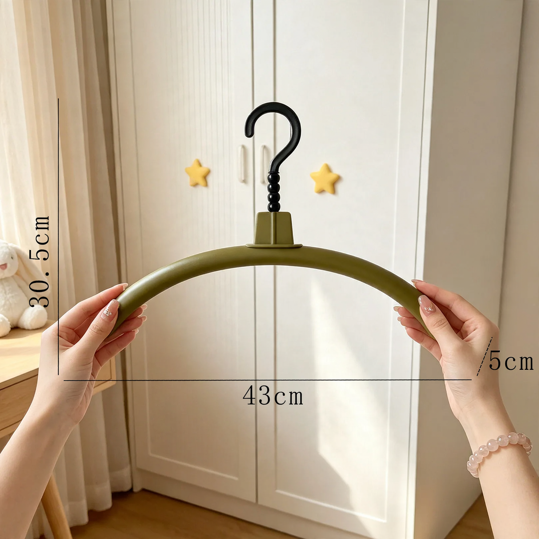Clothes hanger with forest motif, shape-stable, scratch-free