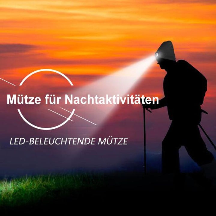 Stornfield | Bonnet à LED amovible avec lampe frontale