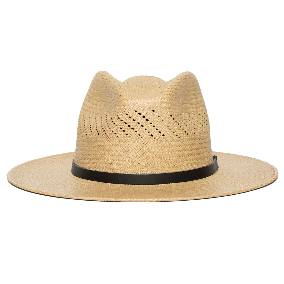 Summer Straw Fedora Hat-Black | Stornfield
