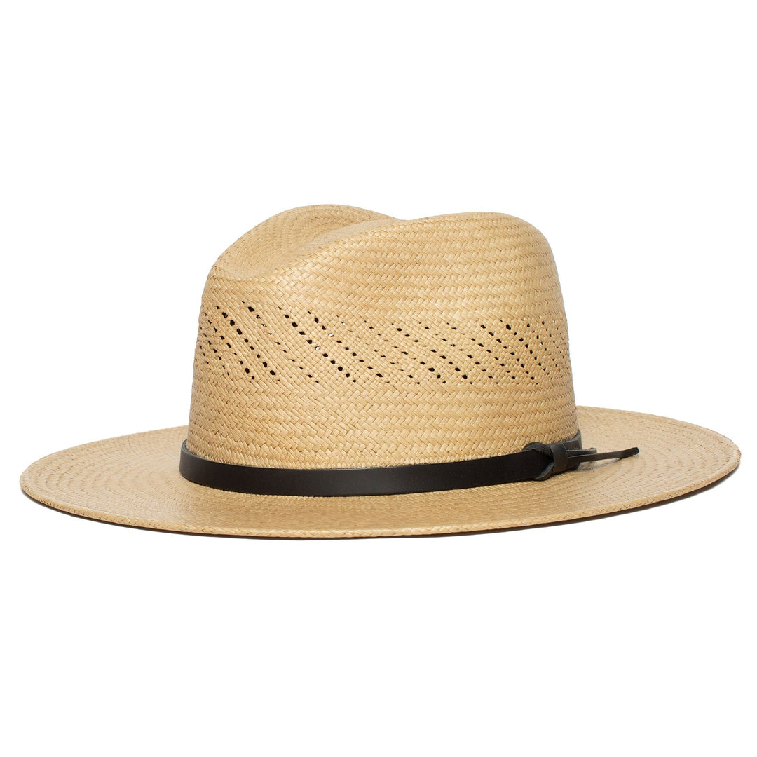 Summer Straw Fedora Hat-Black | Stornfield