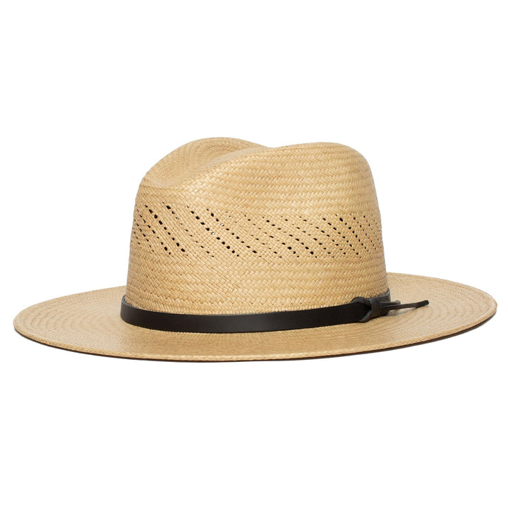 Summer Straw Fedora Hat-Black | Stornfield