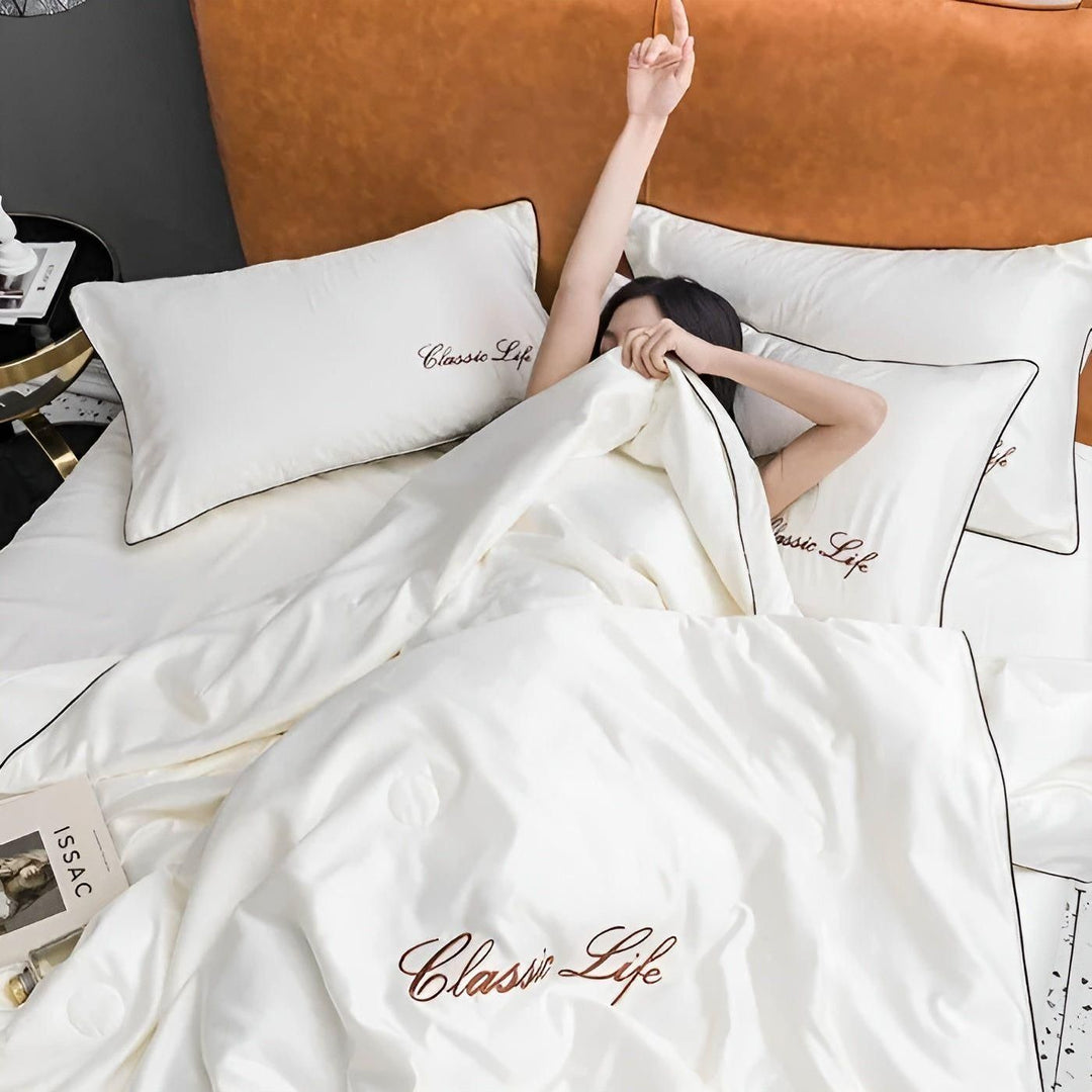 Summer Blanket - Soft Cooling Embroidered Blanket | Stornfield