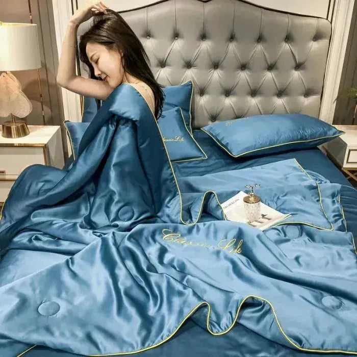 Summer Blanket - Soft Cooling Embroidered Blanket | Stornfield