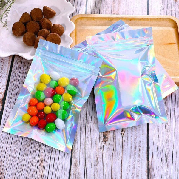 Stornfield | 100-Pack: Resealable Holographic Foil Bags