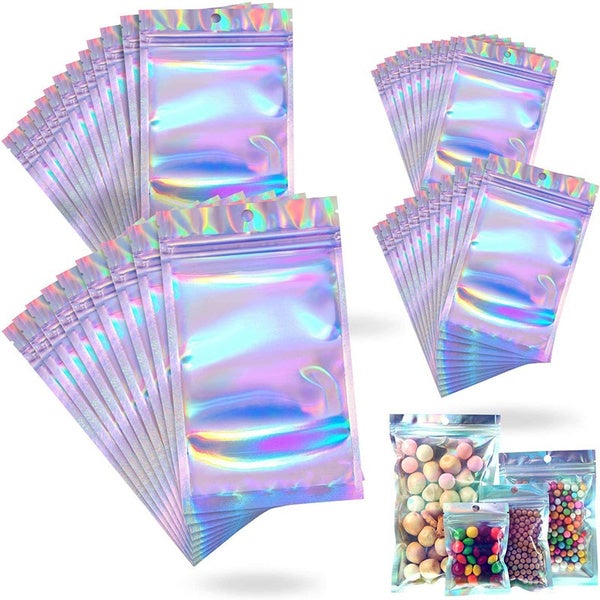 Stornfield | 100-Pack: Resealable Holographic Foil Bags