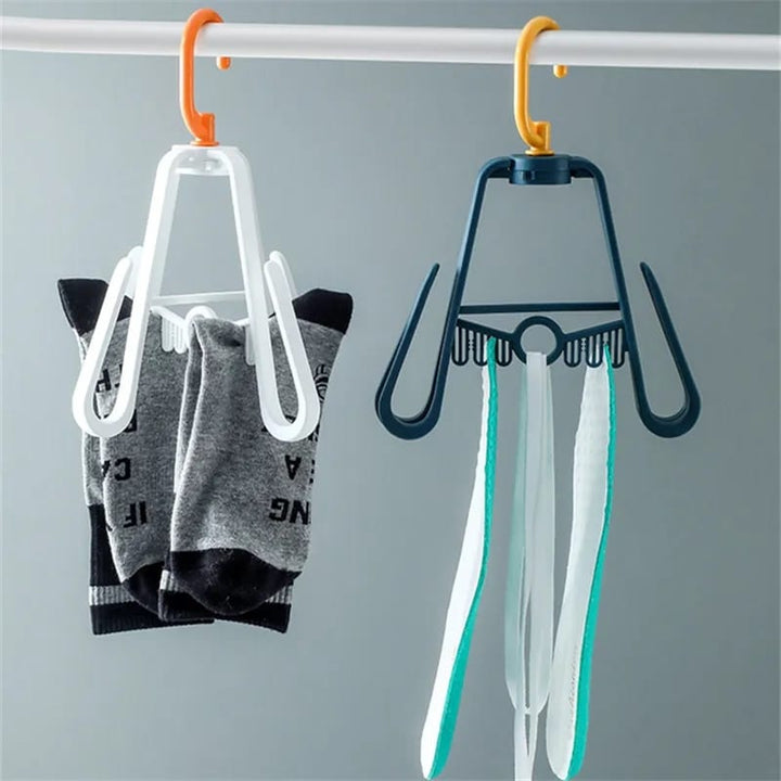 Rotating Shoe Drying Organizer Hanger with 4 Hooks Stornfield