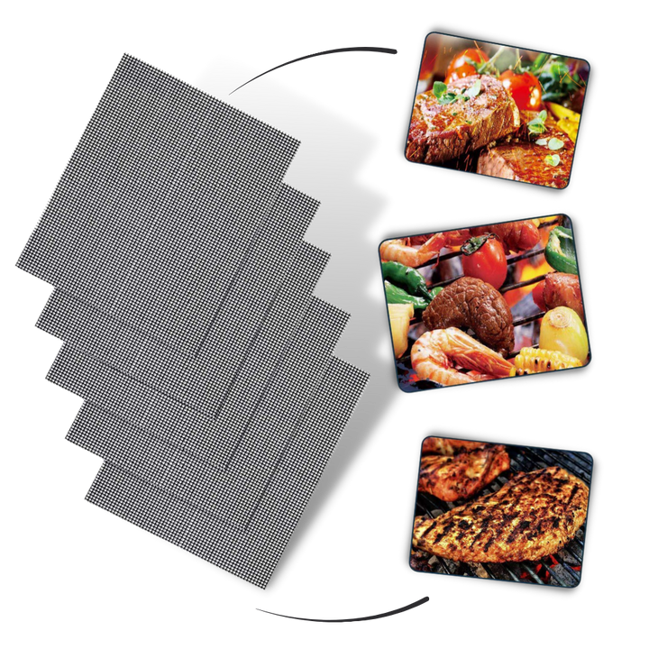 Teflon Non-stick BBQ Grill Mesh Mat for Reusable Cleaning | Stornfield