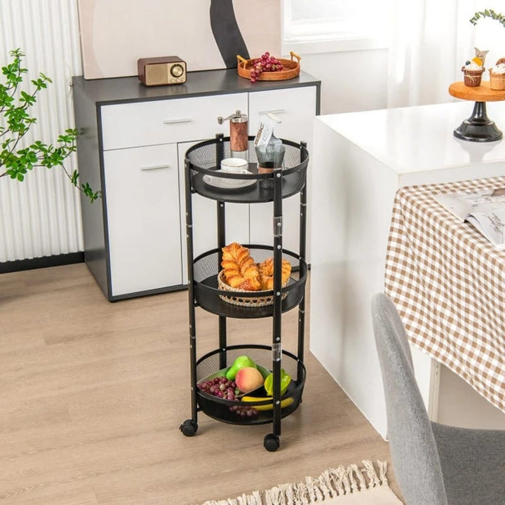 3 Tier Foldable Iron Storage Rack Stornfield