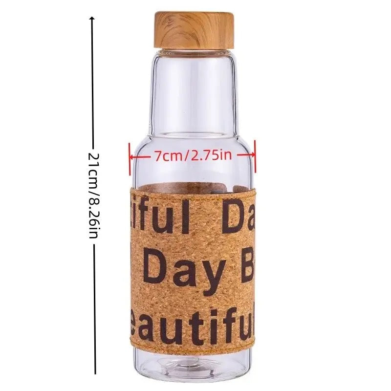 Water Bottle Wooden Cap 550ML Stornfield
