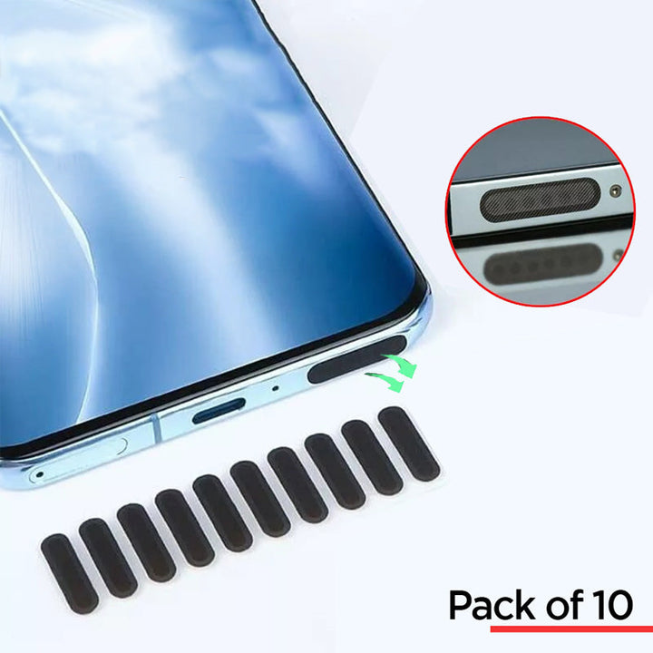Mobile Phone Speaker Dustproof Net Stickers Pack Of 10 Stornfield