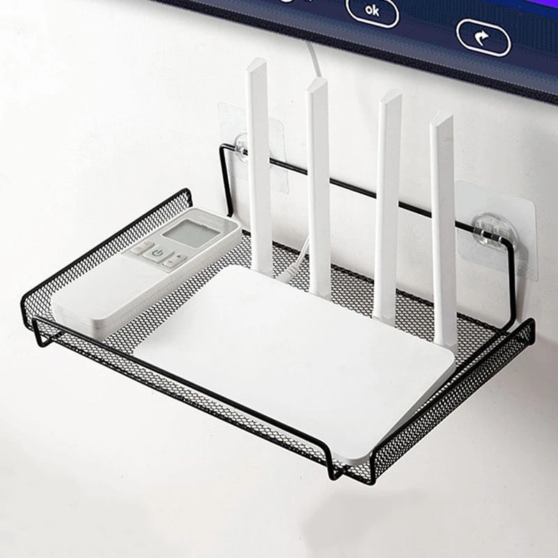Stornfield Wall Mounted Router Mesh Shelf