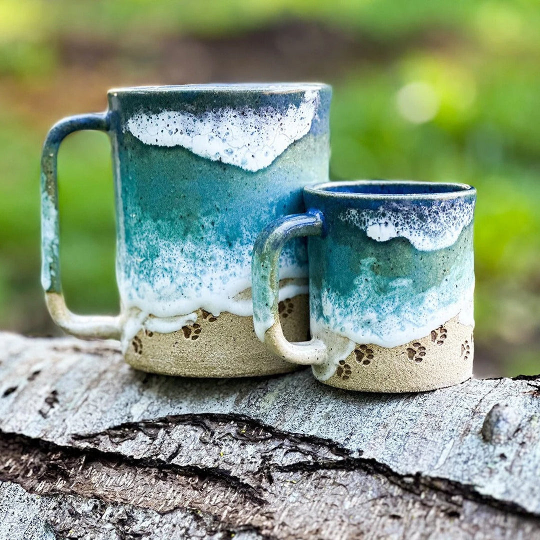 Paw 3D Printed Ceramic Shoreline Coffee Mug | Stornfield