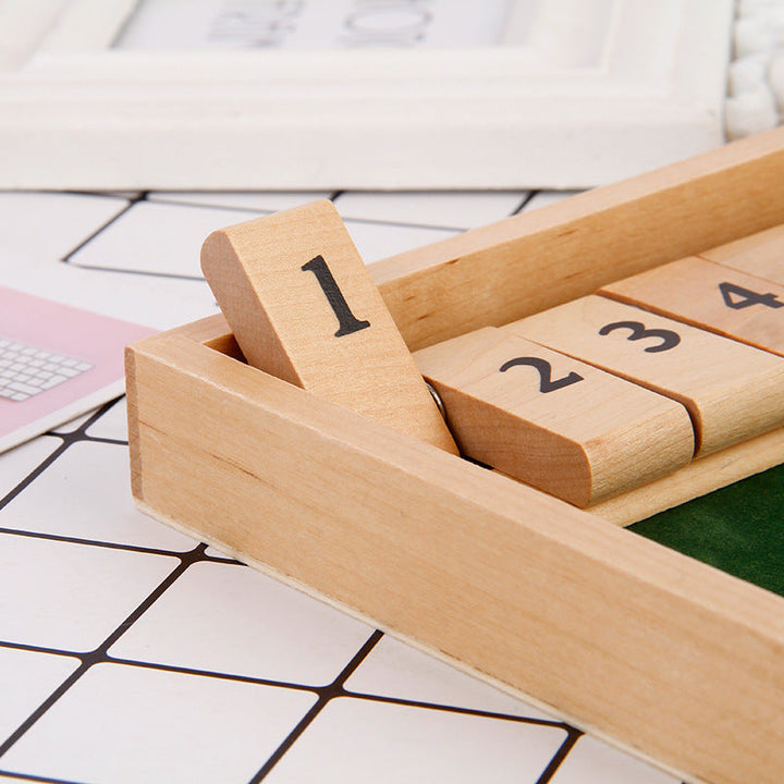 Shut The Box Game - Fun Table Math Game for Adults and Kids | Stornfield