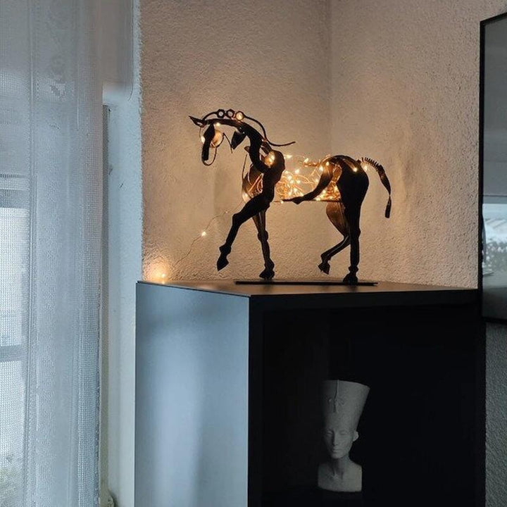 Handmade Metal Horse Sculpture "Adonis" | Stornfield