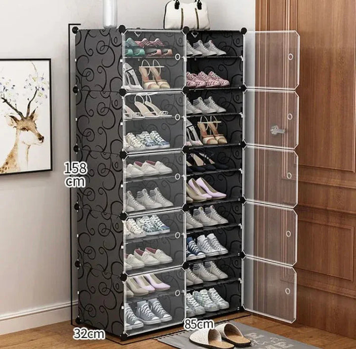 Space-Saving, Stackable Shoe Racks, Organizer Cabinet Shelves Stornfield