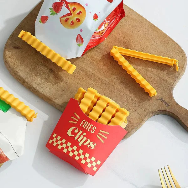 Magnetic French Fries Style Food Sealing Clips (12pcs) Stornfield