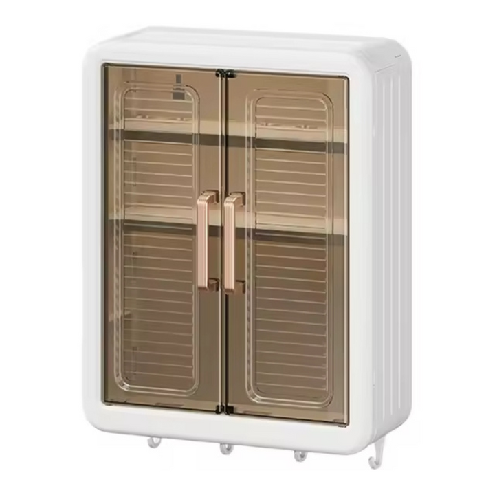 Wall Mounted Storage Cabinet - 3-Layer Punch-Free Organizer Rack Stornfield