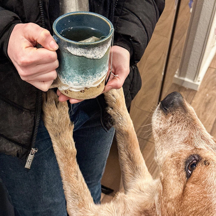 Paw 3D Printed Ceramic Shoreline Coffee Mug | Stornfield