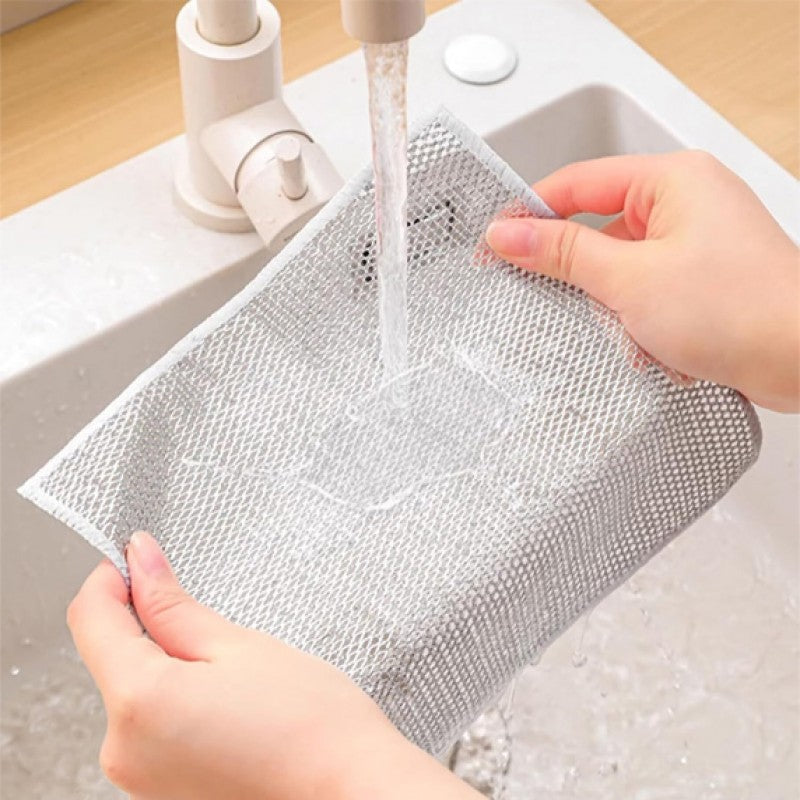 Wire Dishwashing Rags For Wet & Dry Pack of 5 Stornfield