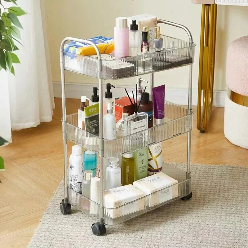 Acrylic Multi-purpose Storage Rolling Utility Cart Stornfield