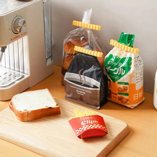 Magnetic French Fries Style Food Sealing Clips (12pcs) Stornfield