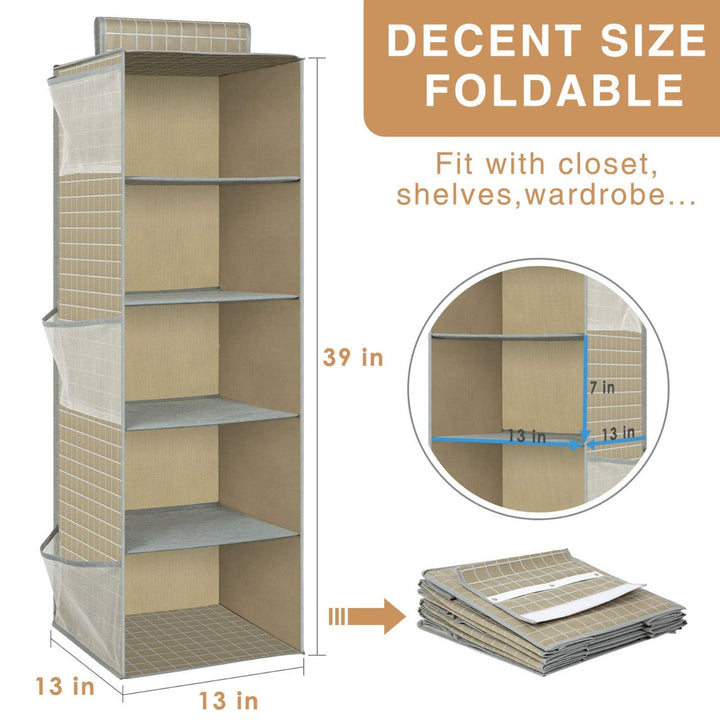 Multilayer Foldable Shelf Organizer Stornfield