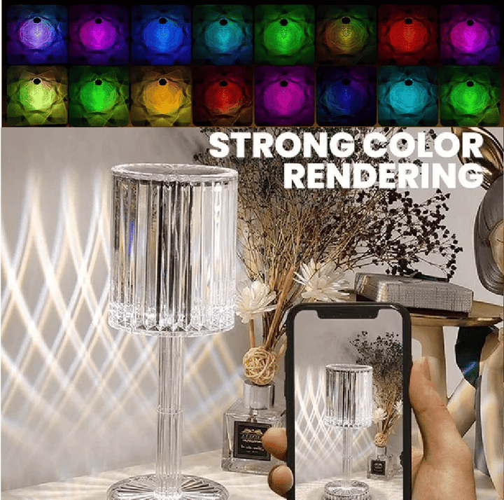 Stornfield | Lampe Crystal Gatsby à Contrôle Tactile