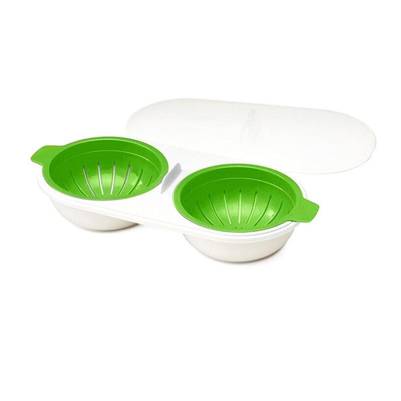 Microwave Egg Poacher Food Grade, 2-Cup Portable Egg Cooker | Stornfield