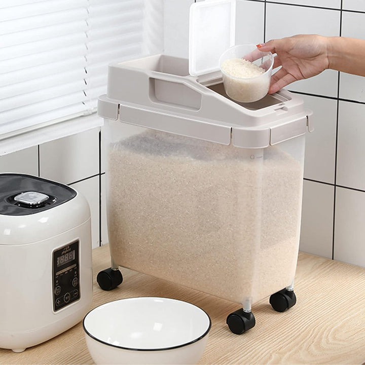 Stornfield 10kg Rice Storage Container with Wheels