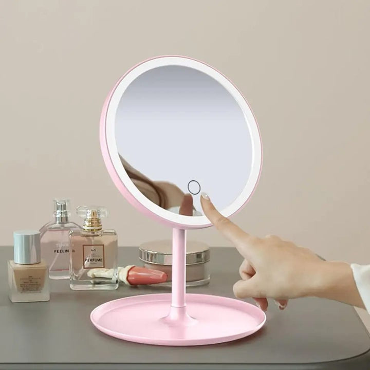 Selfie Ring Light with Makeup Mirror & Phone Holder Kit Stornfield