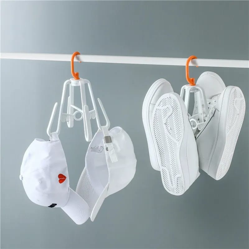 Rotating Shoe Drying Organizer Hanger with 4 Hooks Stornfield